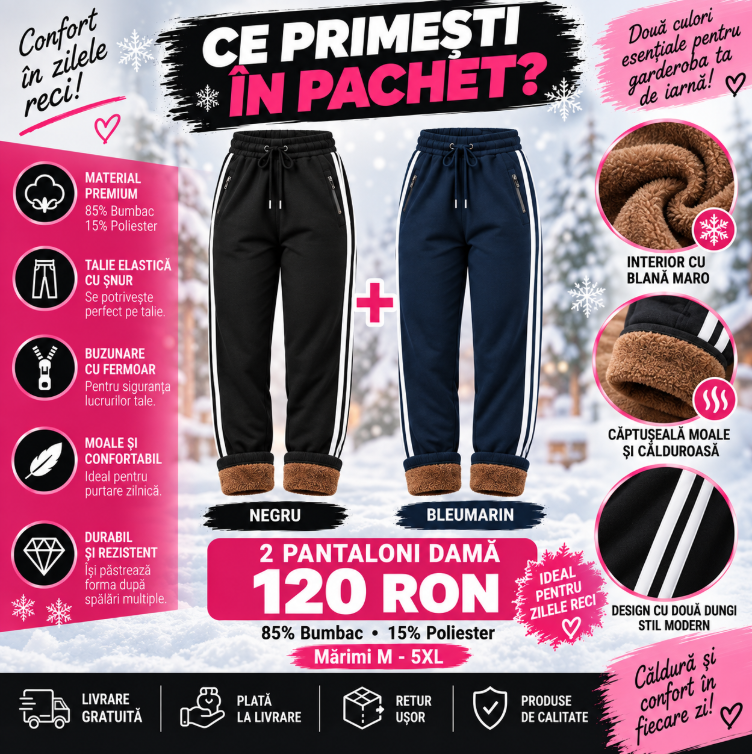 Trening pantaloni de Dama 2 bucati 120 De Ron