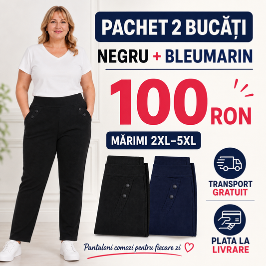 Pachet 2 Pantaloni Confort – 100 RON