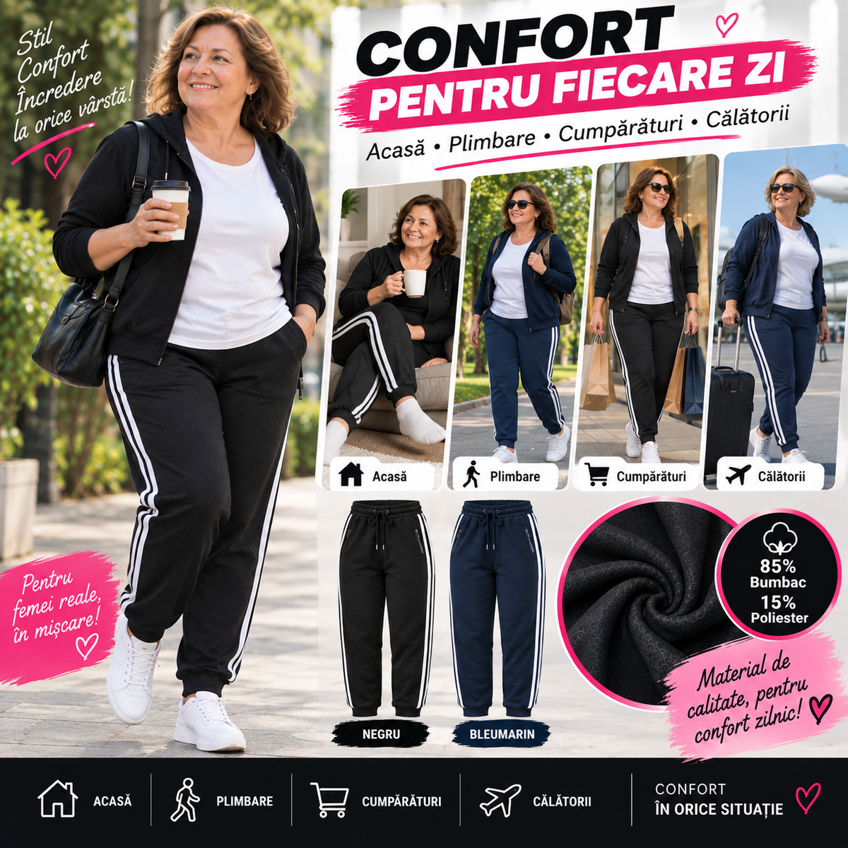 Trening pantaloni de Dama 2 bucati 120 De Ron