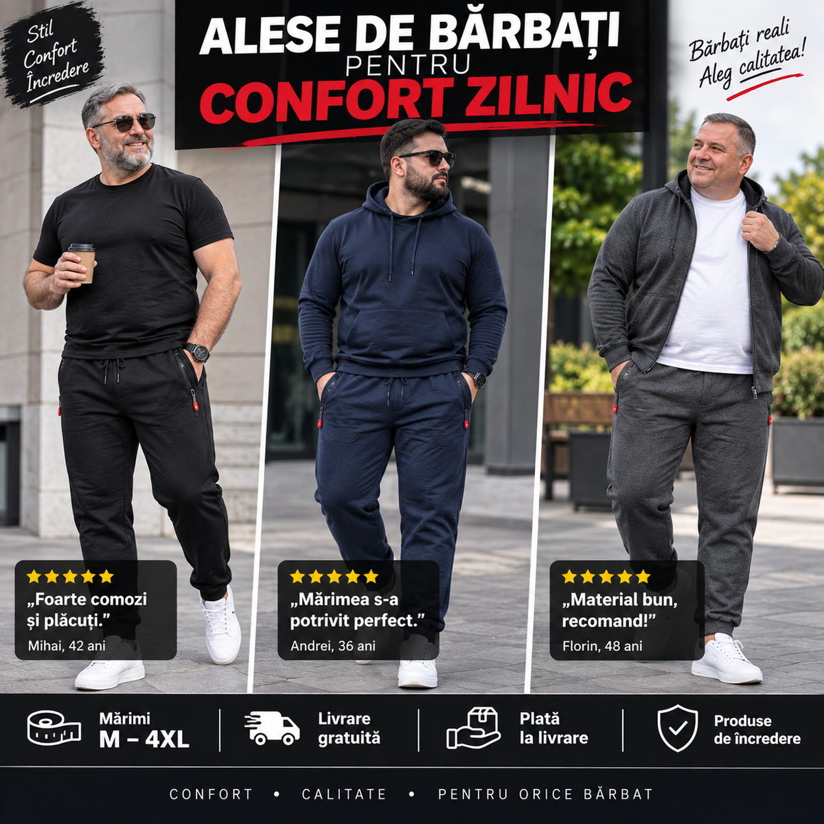 Pachet 3 Bucati Trening Barbateşti 01 – 139 De Ron