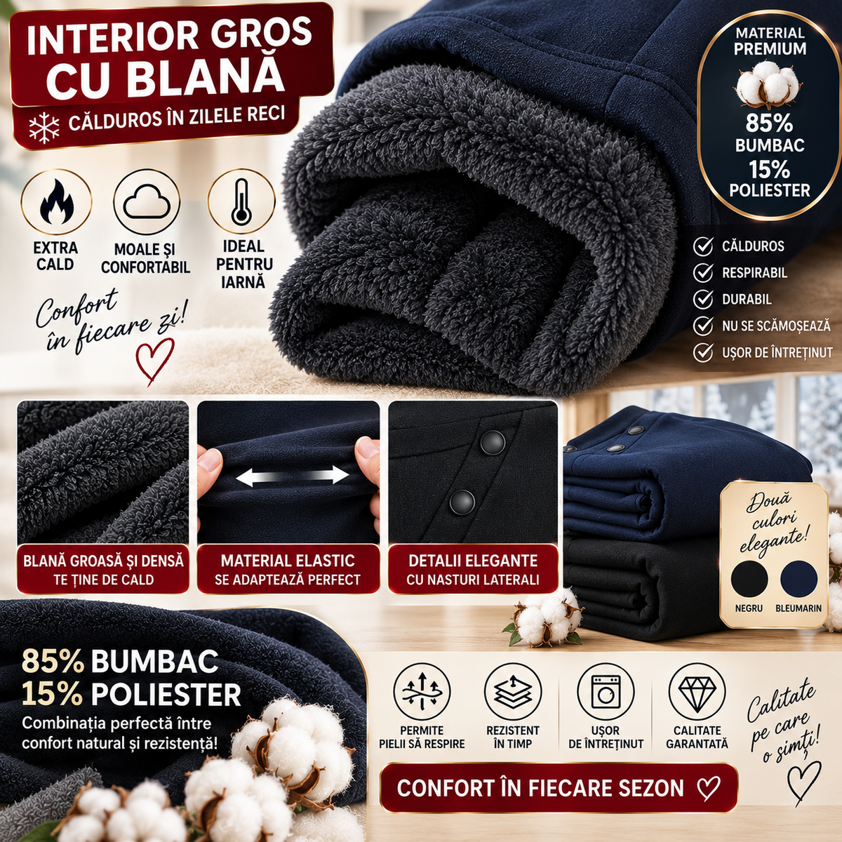 Pachet 2 Pantaloni Confort  Gros – 120 RON