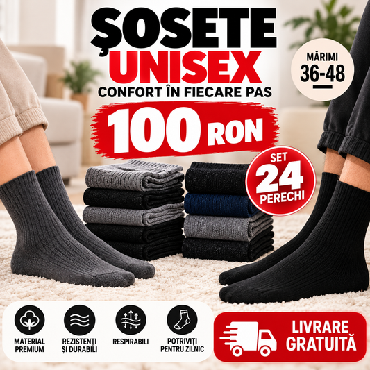 🔥Șosete Unisex –| Mărimi 36–46